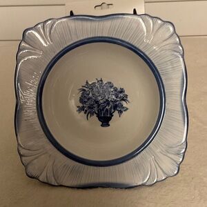 Classic Blue and White Floral Dinner Plate